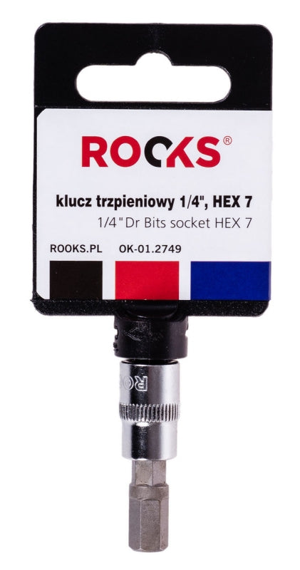 ROOKS OK-01.2749 CHIAVE A L 1/4, ESAGONALE 7
