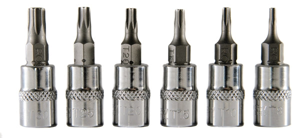 ROOKS OK-01.4701 SET CHIAVI A L 1/4 TORX T8-T30, 6 pz.