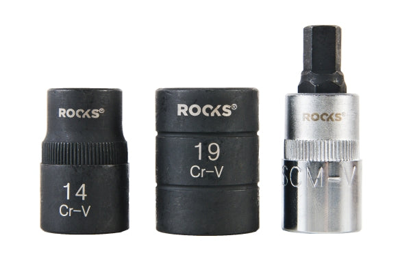 ROOKS OK-02.0415 BUSSOLE PENTAGONALI PER IMPIANTI FRENANTI 1/2, 3 PZ.