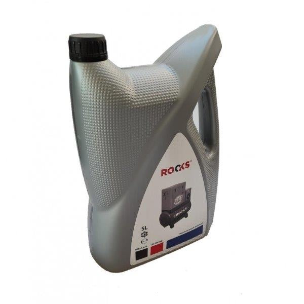 ROOKS OK-04.1502 OLIO PER COMPRESSORI A VITE 5 LITRI, A BASSA SCHIUMA ISO-VG46