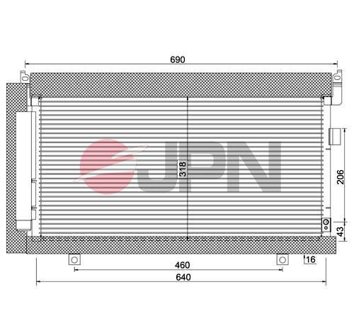 Condensatore, climatizzatore - 60C9132-JPN