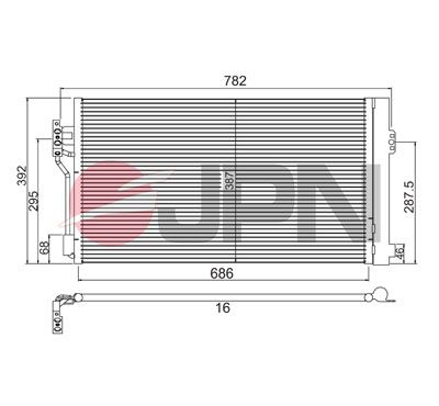 Condensatore, climatizzatore - 60C9104-JPN