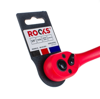 ROOKS OK-01.0301 CRICCHETTO 3/8 72 DENTI CURVO ULTRALEGGERO 3/8