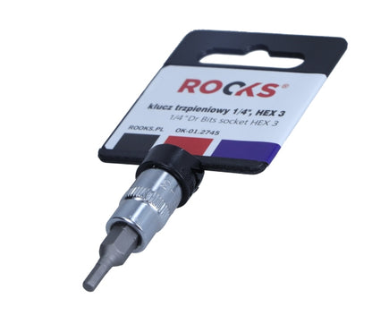 ROOKS OK-01.2745 CHIAVE A L 1/4, ESAGONALE 3