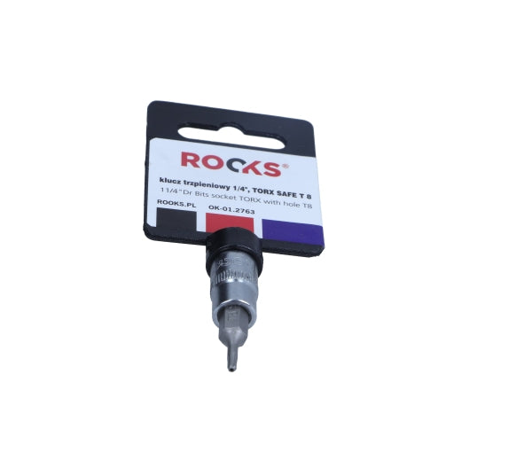 ROOKS OK-01.2763 CHIAVE A L 1/4, TORX SAFE T 8