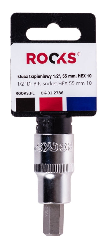 ROOKS OK-01.2786 CHIAVE LUNGHEZZA 1/2, 55 MM, ESAGONALE 10