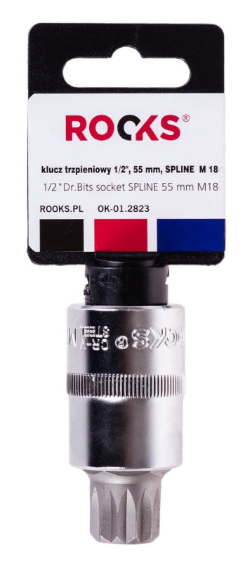 ROOKS OK-01.2823 LUNGHEZZA CHIAVE 1/2, 55 MM, SCANALATURA M 18