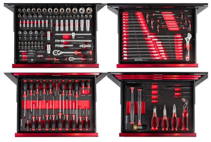 ROOKS OK-01.3006 ARMADIO GARAGE IN ACCIAIO CON UTENSILI 150 PARTI