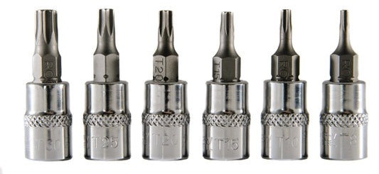 ROOKS OK-01.4701 SET CHIAVI A L 1/4 TORX T8-T30, 6 pz.