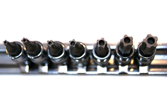 ROOKS OK-01.4703 SET CHIAVI A L 1/4 TORX-5 SICURA 7 PARTI.
