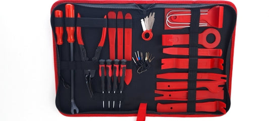 ROOKS OK-02.0523 SET DI UTENSILI PER RADIO, CLIPS E TAPPEZZERIE AUTO, 38 FUNZIONI
