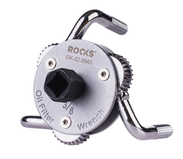 ROOKS OK-02.0643 CHIAVE A TRE BRACCI PER FILTRI OLIO 70-130 3/8 1/2