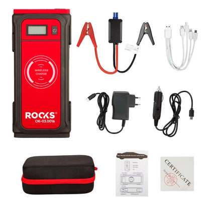 ROOKS OK-03.0016 MINI BOOSTER, DISPOSITIVO DI AVVIAMENTO WIRELESS, 12V-850A-12000 MAH, AVVIAMENTO: 850A