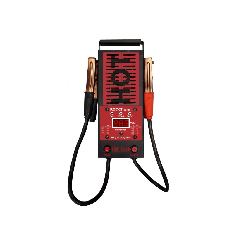 ROOKS OK-03.0024 TESTER BATTERIA DIGITALE 12V, 100A, 200-1000 CCA, 120 AH