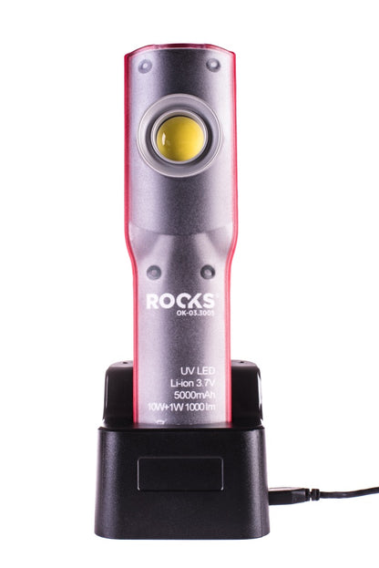 ROOKS OK-03.3005 LAMPADA DA ISPEZIONE UV, LED COB, 10W+UV, 1000 LM