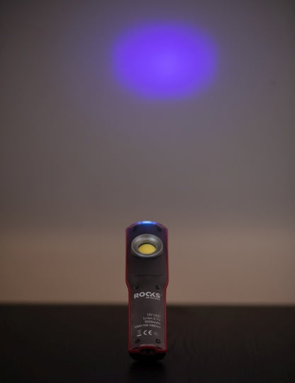 ROOKS OK-03.3005 LAMPADA DA ISPEZIONE UV, LED COB, 10W+UV, 1000 LM