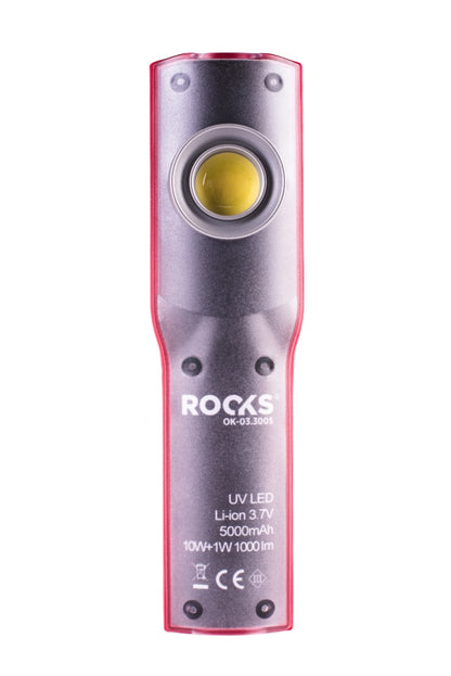 ROOKS OK-03.3005 LAMPADA DA ISPEZIONE UV, LED COB, 10W+UV, 1000 LM