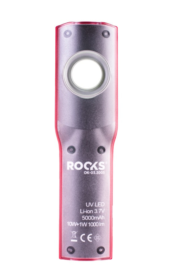 ROOKS OK-03.3005 LAMPADA DA ISPEZIONE UV, LED COB, 10W+UV, 1000 LM