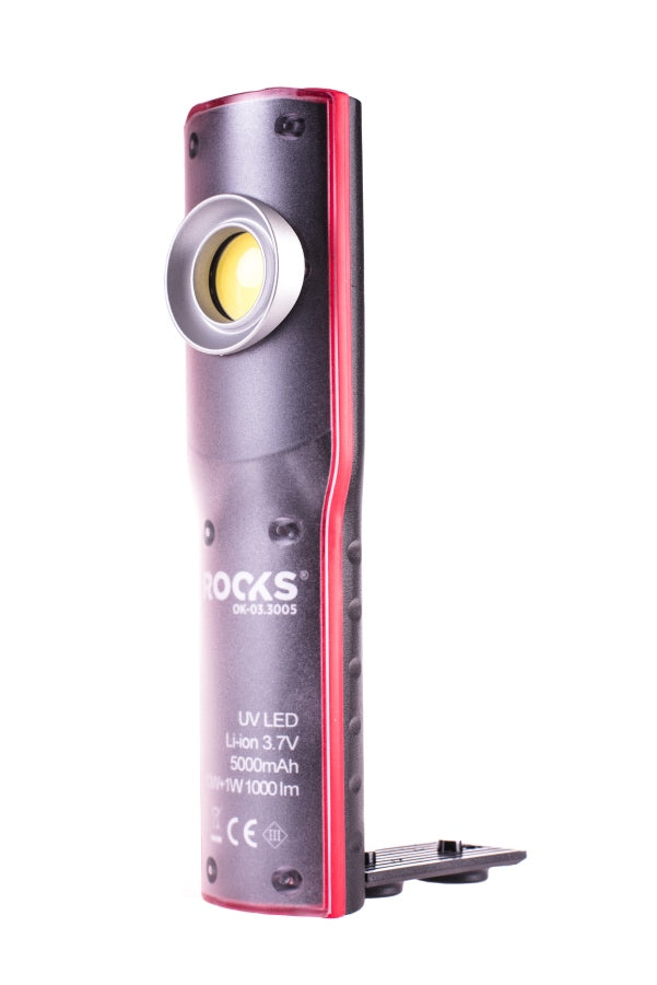 ROOKS OK-03.3005 LAMPADA DA ISPEZIONE UV, LED COB, 10W+UV, 1000 LM