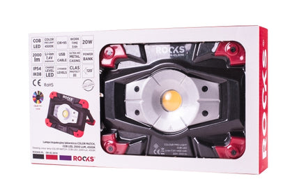 ROOKS OK-03.3010 LAMPADA PER ISPEZIONE VERNICIATURA 3D COLOR PRO, LED COB, 2000 LM, 6500 K