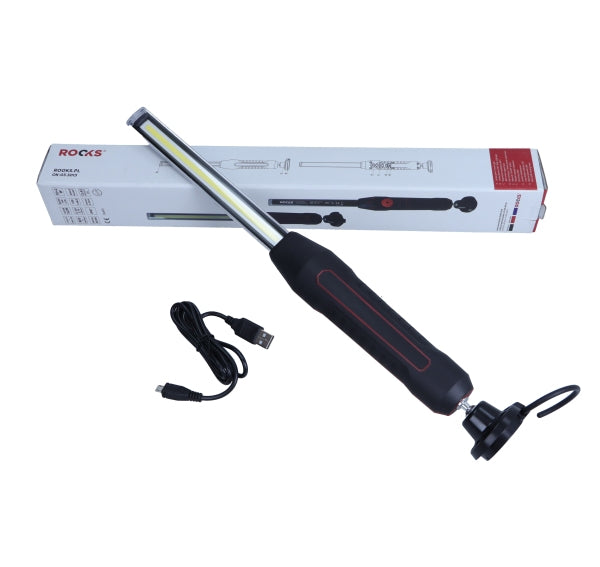 ROOKS OK-03.3013 LAMPADA DA OFFICINA SUPER SLIM CON REGOLAZIONE LUCE CONTINUA, 10+2W, 800 LM