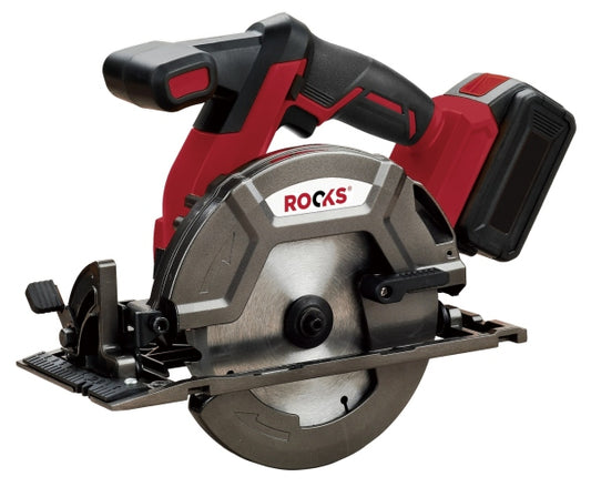 ROOKS OK-03.4010 SEGA CIRCOLARE A BATTERIA 18V-ONE, 165 MM, 5000 R, 4AH, SET CON CARICABATTERIE E 1 BATTERIA