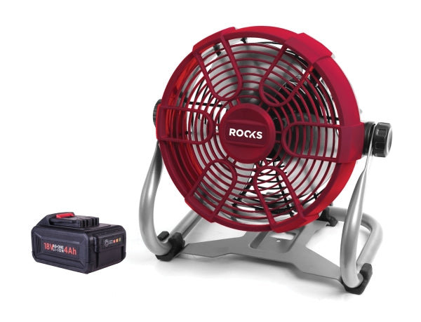 ROOKS OK-03.4034 VENTOLA DI RAFFREDDAMENTO 18V AQ-ONE, 230 MM, SET CON BATTERIA E CARICABATTERIE