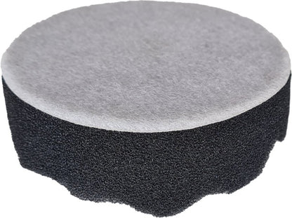 ROOKS OK-03.4070 TAMPONE LUCIDANTE AQ-LION 12V CON VELCRO, SPUGNA PROFILATA MORBIDA, 75 MM