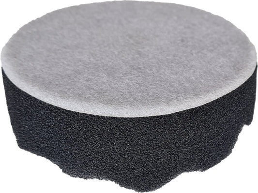 ROOKS OK-03.4070 TAMPONE LUCIDANTE AQ-LION 12V CON VELCRO, SPUGNA PROFILATA MORBIDA, 75 MM