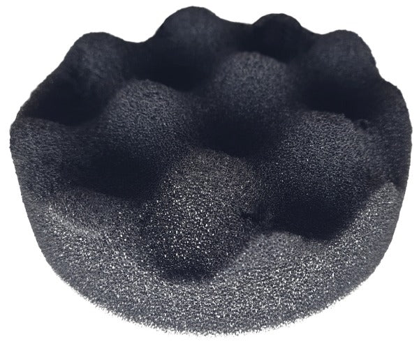 ROOKS OK-03.4070 TAMPONE LUCIDANTE AQ-LION 12V CON VELCRO, SPUGNA PROFILATA MORBIDA, 75 MM