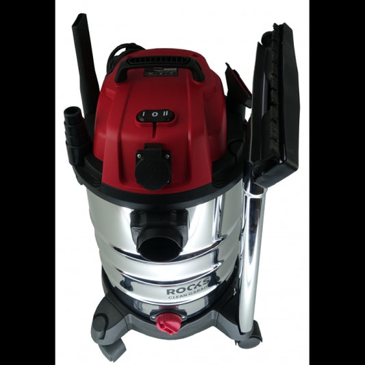 ROOKS OK-03.4100 ASPIRAPOLVERE DA OFFICINA DRY&WET 1400W-30L-HEPA