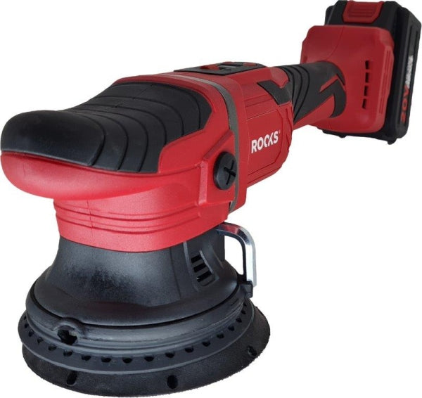 ROOKS OK-03.4309 LUCIDATRICE A DOPPIA AZIONE AQ-ONE 20V 125 MM X 15 MM, 2100-4800 GIRI/MIN, SET CON BATTERIA 4AH