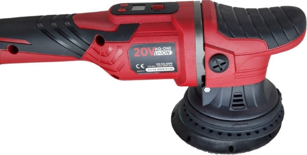 ROOKS OK-03.4309 LUCIDATRICE A DOPPIA AZIONE AQ-ONE 20V 125 MM X 15 MM, 2100-4800 GIRI/MIN, SET CON BATTERIA 4AH
