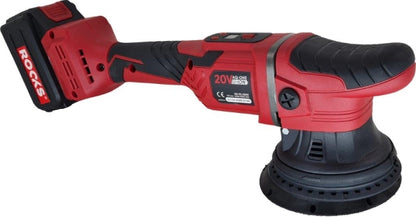 ROOKS OK-03.4309 LUCIDATRICE A DOPPIA AZIONE AQ-ONE 20V 125 MM X 15 MM, 2100-4800 GIRI/MIN, SET CON BATTERIA 4AH