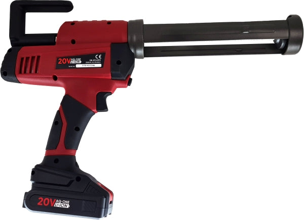 ROOKS OK-03.4313 PISTOLA PER SILICONE 20V AQ-ONE 350 ML, 2500N, SET CON BATTERIA DA 2AH