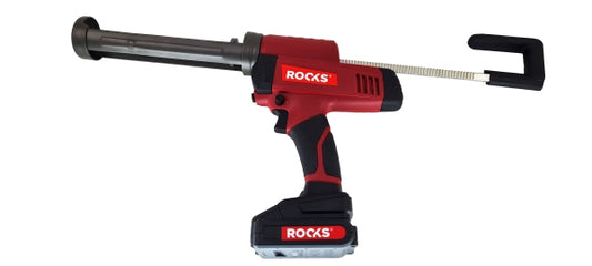 ROOKS OK-03.4313 PISTOLA PER SILICONE 20V AQ-ONE 350 ML, 2500N, SET CON BATTERIA DA 2AH