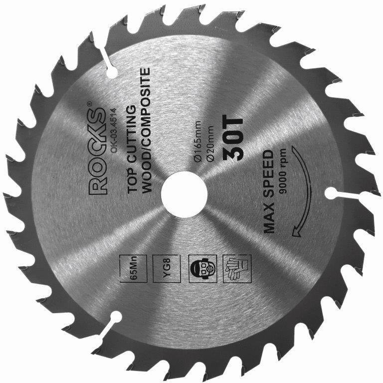 ROOKS OK-03.4514 SCUDO LEGNO WIDI 165X20 MM 65MN-YG8, SPESSORE 2,2 MM, 30T