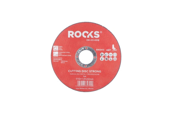 ROOKS OK-03.4518 DISCHI DA TAGLIO METALLO INOX STRONG 115X1.0X22.2 - T41