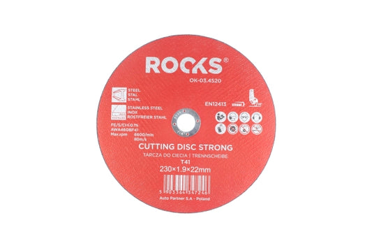 ROOKS OK-03.4520 DISCHI DA TAGLIO METALLO INOX STRONG 230X1.9X22.2 - T41