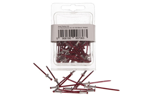 ROOKS OK-06.0003 RIVETTO CIECO ALLUMINIO-ROSSO 2,9X9 MM, 50 PZ