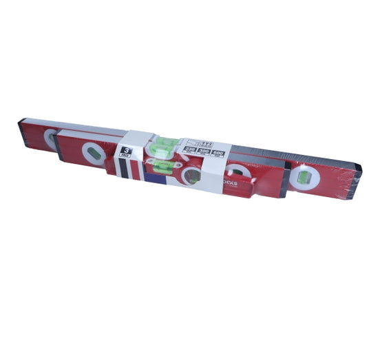 ROOKS OK-06.0324 LIVELLO PROFI, SET DA 3 PZ 230, 400, 600MM
