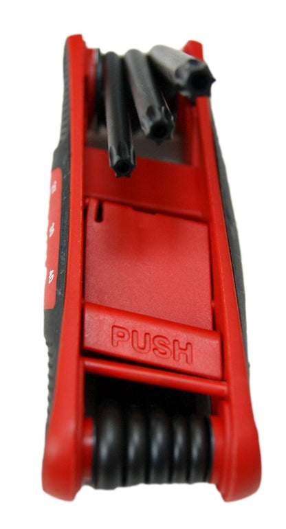 ROOKS OK-07.0001 FUTURO POCKET TORX-R TR9-TR40 CHIAVI A BRUGOLA, 7 PEZZI