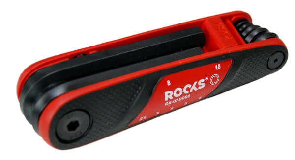 ROOKS OK-07.0002 FUTURO CHIAVI ESAGONALI A BRUGOLA 2,5-10 MM, 7 PEZZI