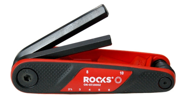 ROOKS OK-07.0002 FUTURO CHIAVI ESAGONALI A BRUGOLA 2,5-10 MM, 7 PEZZI
