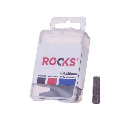ROOKS OK-07.0025 PUNTA PER AVVITATORE 1/4X 25 MM X ESAGONALE 6, IMPATTO CVMO-S, SET 10 PARTI.