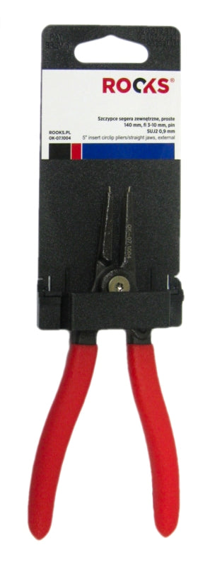 ROOKS OK-07.1004 PINZA A BUSSOLA ESTERNA, DRITTA 140 MM, FI 3-10 MM, PIN SUJ2 0,9 MM