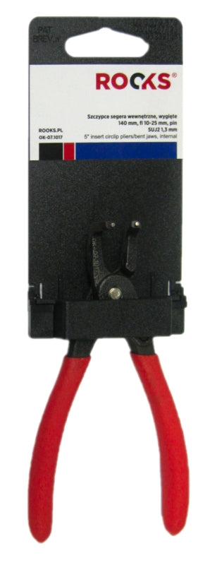 ROOKS OK-07.1017 PINZA A BILANCIERE INTERNO, PIEGATA 140 MM, FI 10-25 MM, PERNO SUJ2 1,3 MM