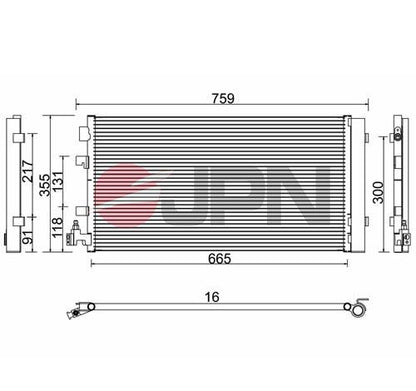 Condensatore, climatizzatore - 60C9127-JPN