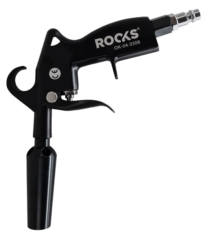 ROOKS OK-04.0306 PISTOLA DI SOFFIAGGIO PISTOLA DI ESSICCAZIONE E SOFFIAGGIO CON UGELLO VENTURI